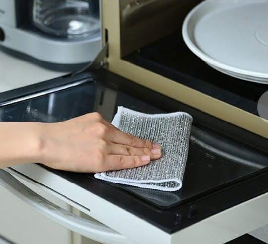 3 pcs Multipurpose Scrubbing Wire Rags Scrubber Kitchen Steel Wire Dish Towel Microfiber Dish Cloths Reusable Dishwashing Rag